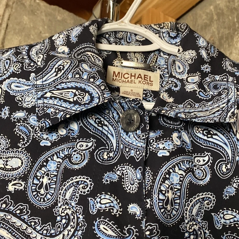 Michael Kors Paisley Knee Length Coat 🧥